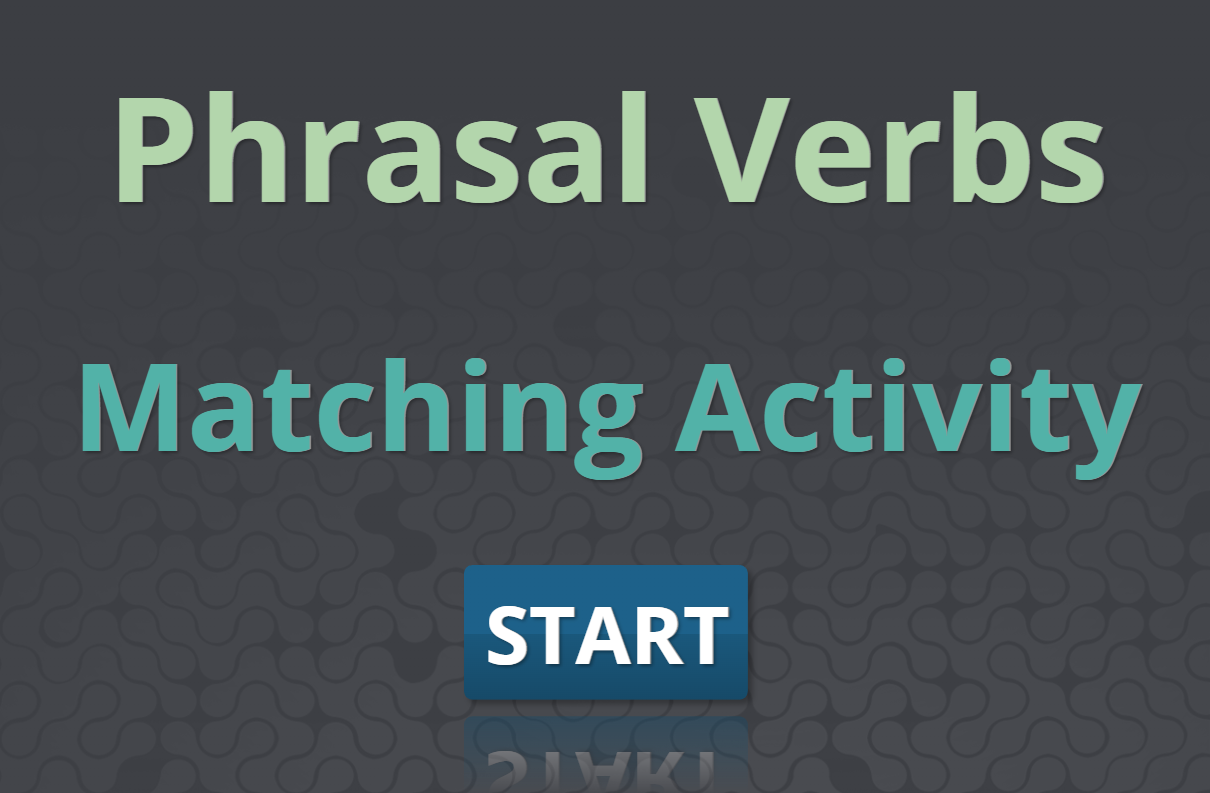 Phrasal Verbs, Matching Interactive